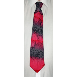 red and black silk tie 5103